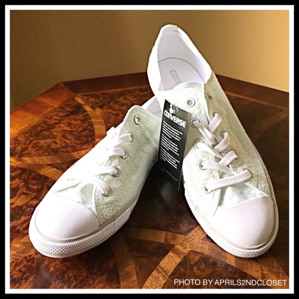 CONVERSE DAINTY LO OX TOPS CHUCK TAYLOR SNEAKERS - Picture 7 of 8